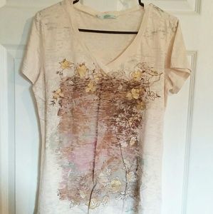 Maurice's cream burnout top